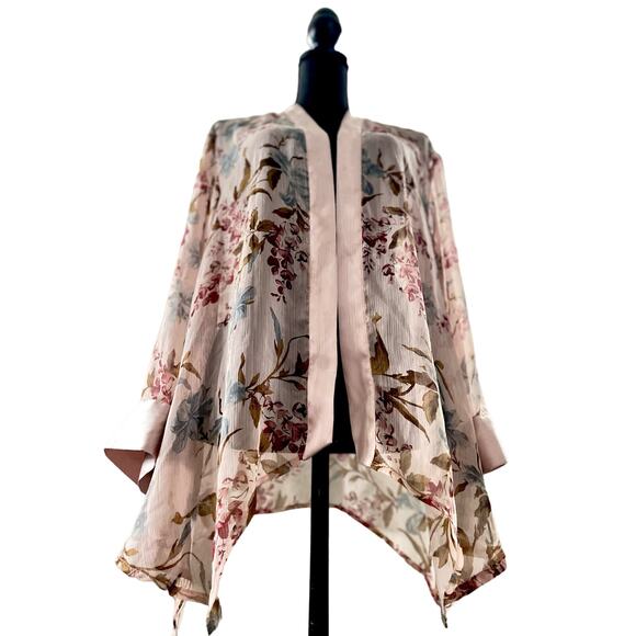 Vince Camuto Floral Duster XS - Picture 3 of 6